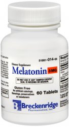 Case of 12-Melatonin 3mg Tablet 60 Count Breckenridge