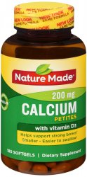 Case of 12-Nature Made Calcium 200Mg-400 Cap 180 By Pharmavite Pha
