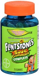 Case of 12-Flintstones Sour Gummy 70Ct