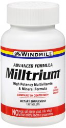 Case of 12-Milltrium Multivit Minrl Tab 100 Count Wndml