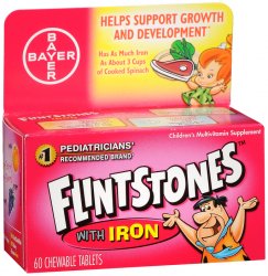 Case of 12-Flintstones Multi Chew W/Iron 60Ct