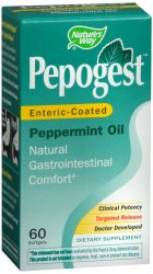 Case of 12-Pepogest Peppermint Oil Soft Gel 60Ct
