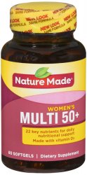 Case of 12-Multivit For Her 50+ Sftgl 60 Count Nature Made