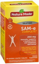Case of 12-Nature Made Sam-E Value 200 mg Tab 60 By Pharmavite Pha