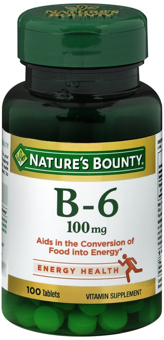 Case of 12-Nb B-6 100 mg Tab 100 By Nature's Bounty