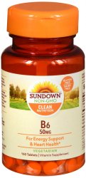 Case of 12-Sd B-6 50mg Bns 150 Count By Nature's Bounty