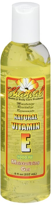 Case of 12-Chantal Vit E 1000 IU Natural Moist Gel 8 oz
