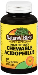 Case of 12-N/B Acidops Chw 100 By National Vitamin Co