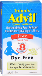 Case of 24-Advil Infant 50mg Drop White Grape 0.5 oz by Pfizer