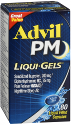 Case of 24-Advil PM 200Mg-25mg Cap 80 by Pfizer