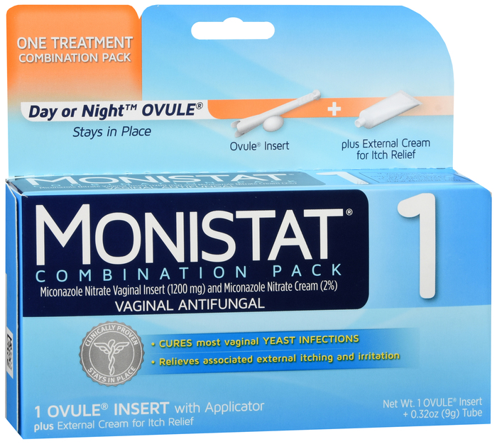 Monistat 1 Combo Ovule/Cream 0.32 oz By Medtech USA 
