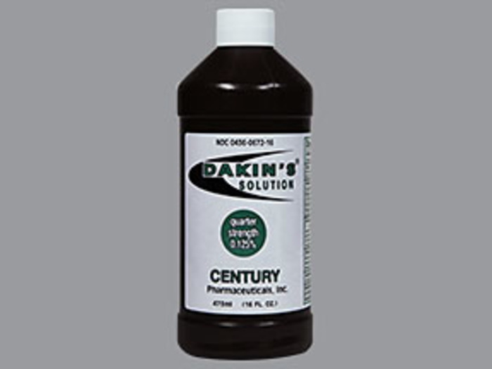 Case of 12-Dakins Quarter Strength Antiseptic Solution 0.125% 16 Oz by Century 