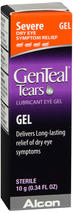 Case of 24-Genteal Tears Severe Gel Drops 10 gm By Alcon Vision Care Grp USA 