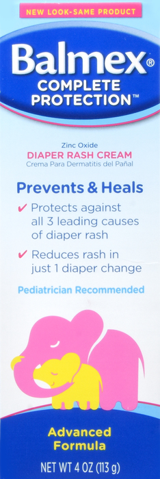 Pack of 12-Balmex Baby Diaper Rash Cream 4Oz By Emerson Healthcare Llc