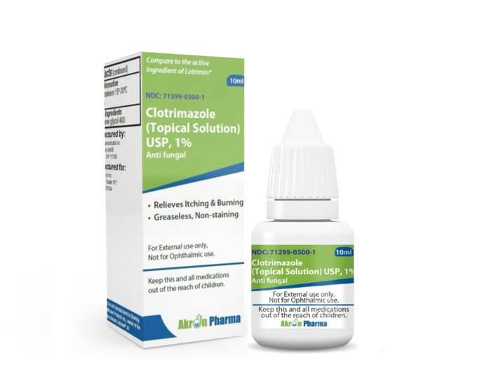 Clotrimazole 1 Topical Sol 10 Ml By Akron Pharmaceuticals