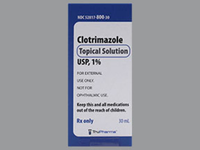Rx Item-Clotrimzole 1% 30 ML sol by Trupharma USA 
