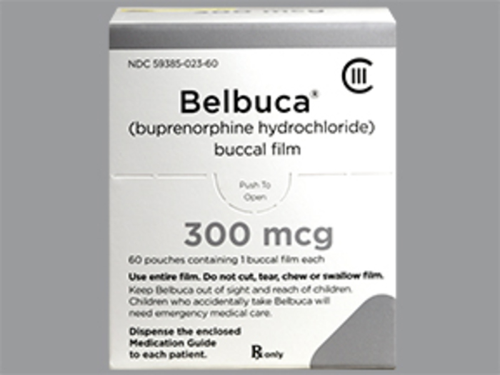 DEA- Cl3-Belbuca 300MCG 60 Film by Biodelivery Sciences Intl USA 