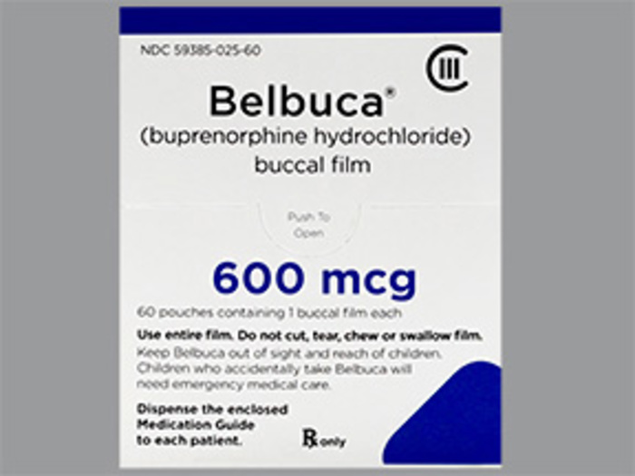 DEA- Cl3-Belbuca 600MCG 60 Film by Biodelivery Sciences Intl USA 
