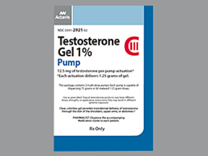 DEA- Cl3-Testosterone 0.01Gel 2X75 GM Pump  by Teva Pharma USA 