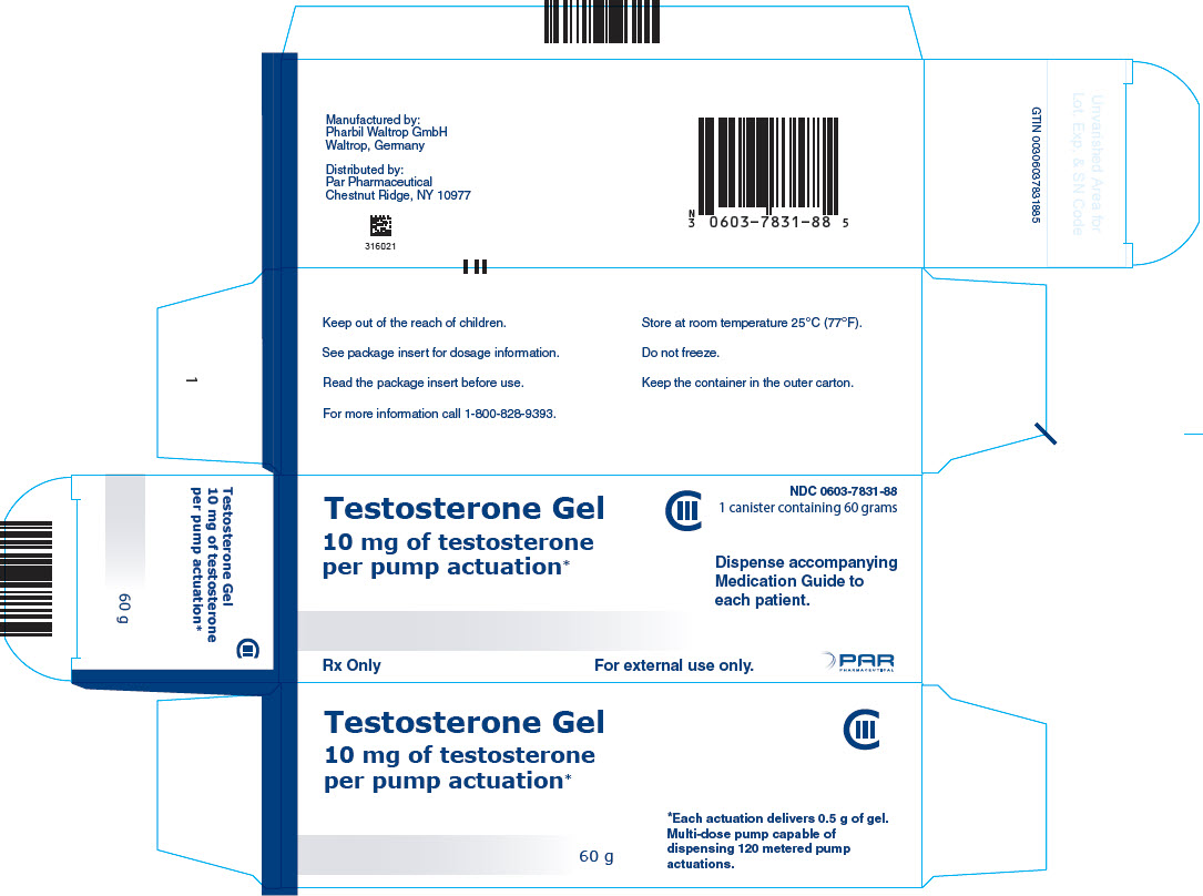 DEA- Cl3-Testosterone 0.02Gel 60 GM Pump  by Par Pharma USA 