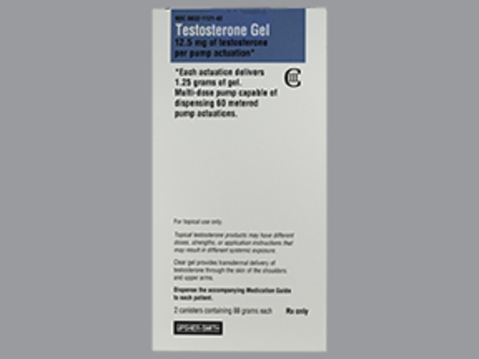 DEA- Cl3-Testosterone 12.5MG Gel 2X75 GM Pump by Upsher-Smith Lab Pharma USA 