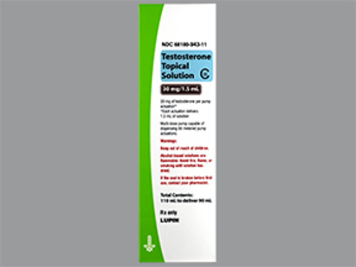 DEA- Cl3-Testosterone 30MG-1.5 90 ML sol by Lupin Pharma USA Generics