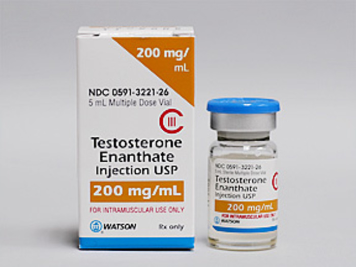 DEA- Cl3-Testosterone Enanthate 200MG/ML 5 ML Vial  by Teva Pharma USA 