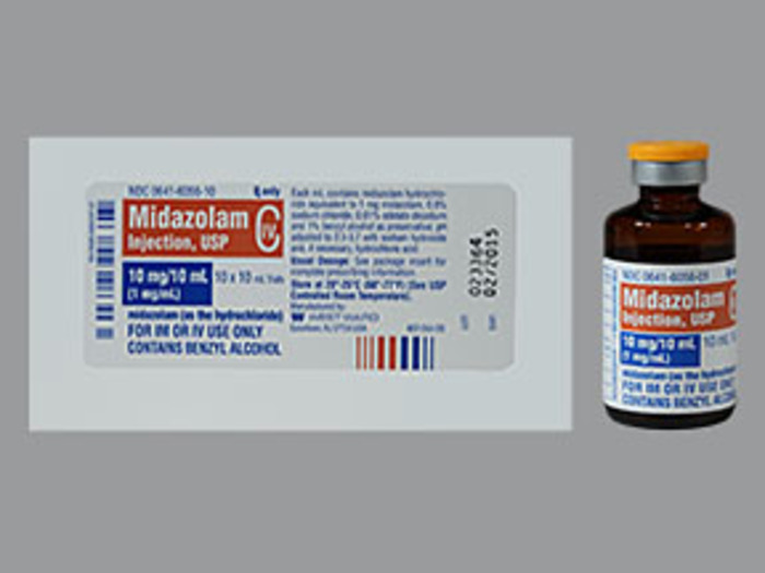 DEA- Cl4-Midazolam 1MG/ML 10X10 ML Vial by Hikma Pharma USA  Gen Versed