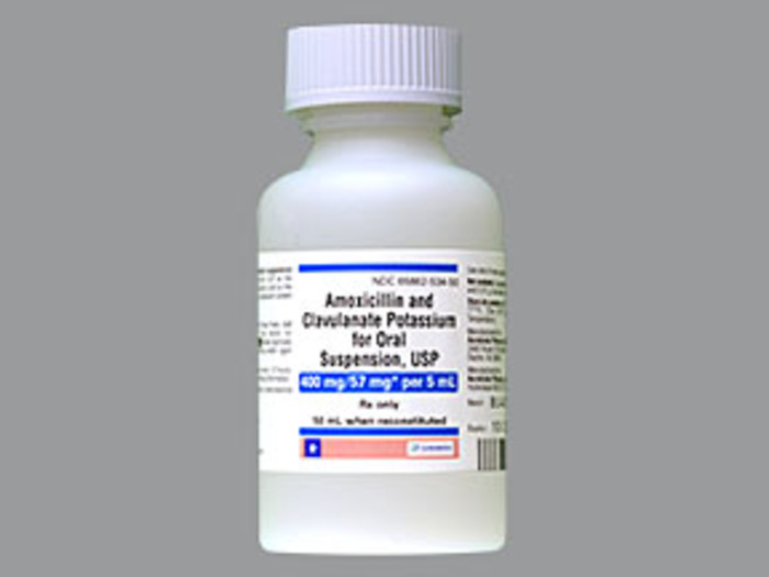 Rx Item-Amoxicillin-Clavulanate Potassium 400-57MG 50 ML Generic Augmentin 