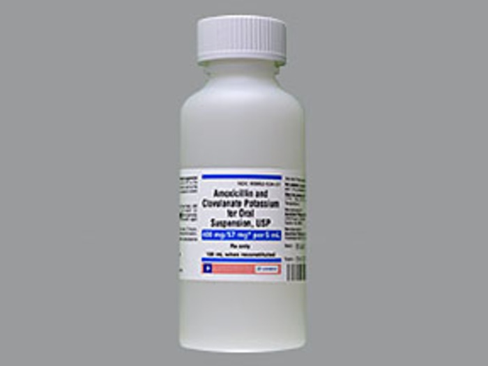 Rx Item-Amoxicillin-Clavulanate Potassium 400-57MG/5 100 ML Generic Augmentin