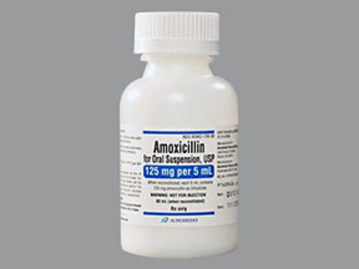 Rx Item-Amoxicillin Trihydrate 125MG-5ML 80 ML Suspension by Aurobindo Pharma US
