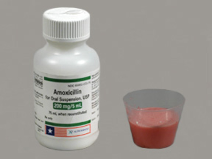 Rx Item-Amoxicillin Trihydrate 200MG-5ML 75 ML Suspension by Aurobindo Pharma USA 