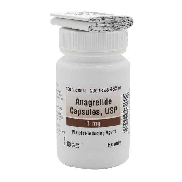 Rx Item-Anagrelide 1Mg 100 Cap By Torrent Pharma USA Gen Agrylin