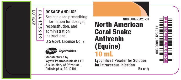 Rx Item-Antivenin Coral Snake 1x10 ML Vial -Keep Refrigerated -by Pfizer Pharma USA Injec