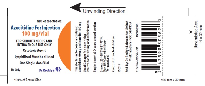 Rx Item-Azacitidine 100MG Vial by DR Reddys Lab USA Gen Onur
