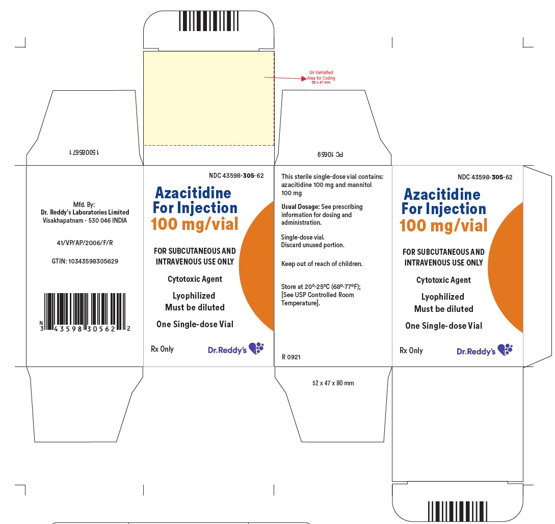 Rx Item-Azacitidine 100MG Vial by DR Reddys Lab USA Gen Onureg, Vidaza