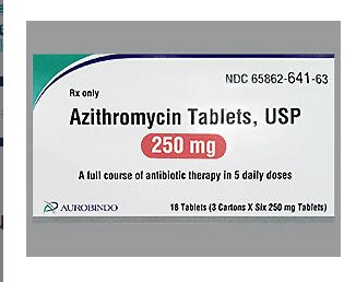 Rx Item-Azithromycin 250MG 3X6 Tab by Aurobindo Pharma USA Gen Zithromax