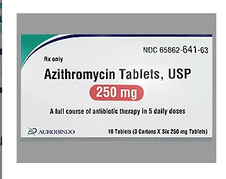 Rx Item-Azithromycin 250MG Gen Zithromax 3X6 Tab by Aurobindo Pharma USA 