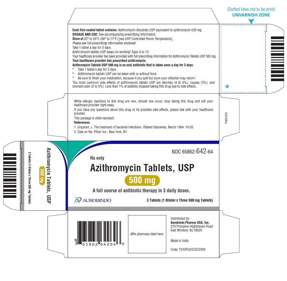 '.Rx Item-Azithromycin 500MG 3 Tab by Auro.'