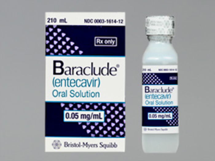 Rx Item-Baraclude 0.05MG/ML 210 ML SOL-Cool Store- by Bristol-Myers Squibb Pharm