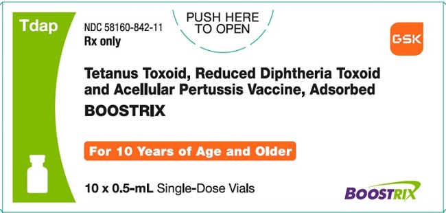 Rx Item-Boostrix 10X0.5 ML diphth,pertuss(acell),tet vac IM Single Dose Vial -Keep Refrigerated - by Glaxo Smith Kline Vaccines 