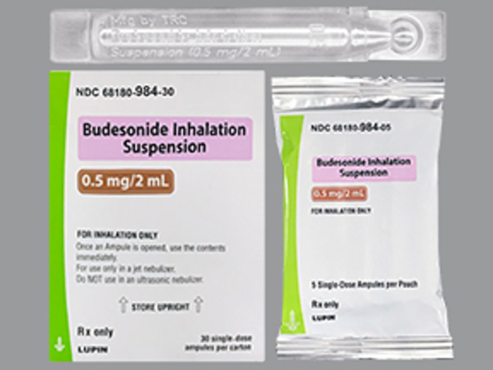 Rx Item-Budesonide 0.5MG 30X2 ML Ampoule by Lupin Pharma USA Generics Gen Pulmicort