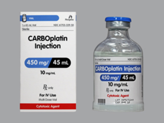 Rx Item-Carboplatin 450MG sol 45 ML Multi Dose Vial  by Pfizer Pharma USA Injec Gen Paraplatin