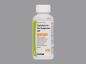 Rx Item-Cephalexin 125MG-5ML 100 ML Suspension by Lupin Pharma USA Generic Keflex