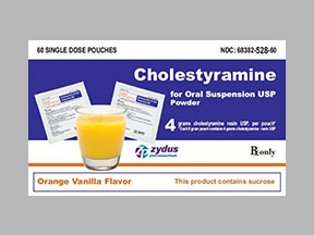Rx Item-Cholestyramin 60X4 GM Powder by Zydus Pharma USA Gen Questran