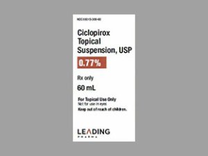Rx Item-Ciclopirox 0.77% 60 ML Sol by Leading Pharma USA Gen Loprox