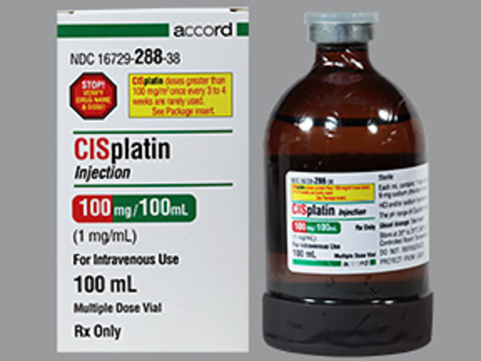 Rx Item-Cisplatin 100MG 100 ML Multi Dose Vial by Accord Healthcare Injection US