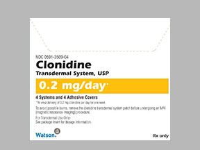 Rx Item-Clonidine 0.2MG/DAY 4 SYS-Cool Store- by Teva Pharma USA 