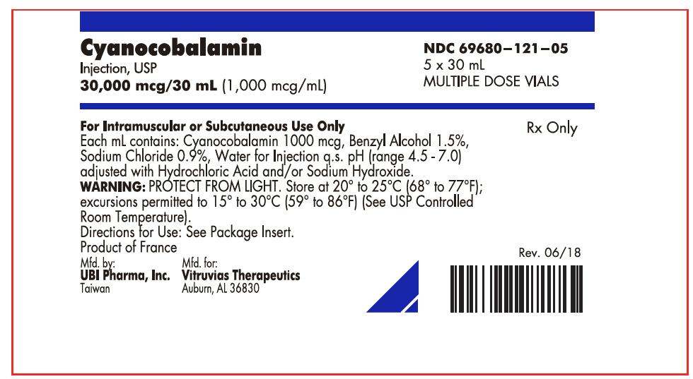 Rx Item-Cyanocobalamine  5X30 ML Multi Dose Vial by Vitruvias Therapeutics USA 