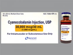 Rx Item-Cyanocobalami 3M 10X30 ML Multi Dose Vial by Somerset Therapeutics USA P